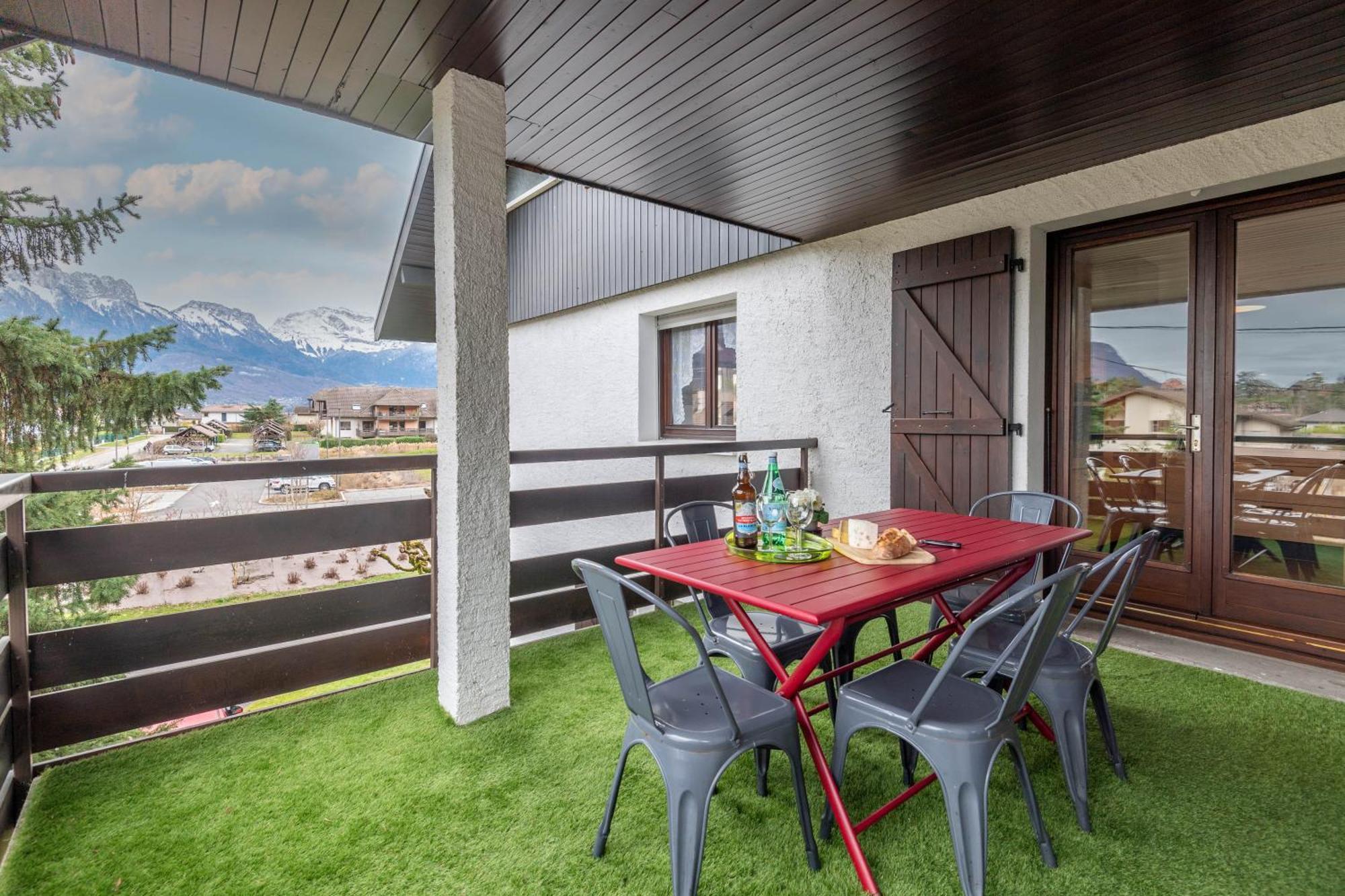 Bel Apt Terrasse A 2 Pas Du Lac Sévrier Buitenkant foto